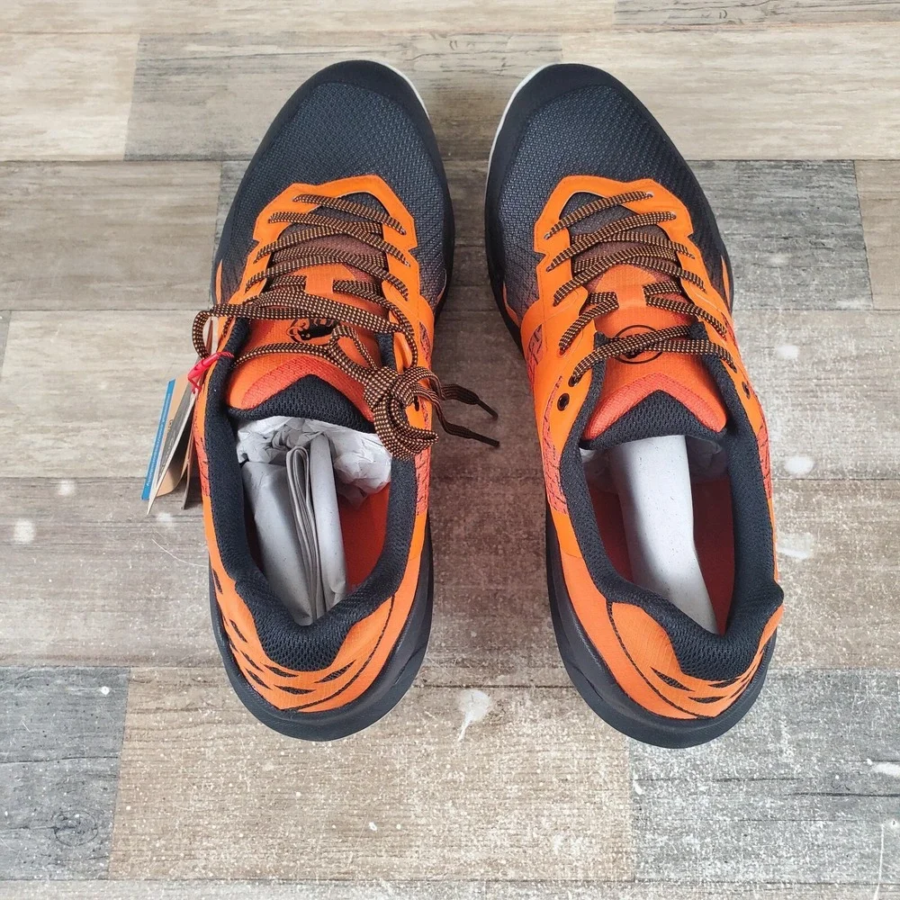 Mammut Sertig II Low GTX Mens Shoes Sz 11.5 Dark Steel Tangerine Hiking Sneakers